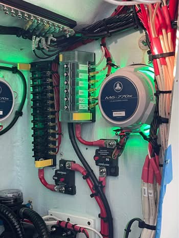 Marine electrical system wiring repaired by Outboard Service Express in Orlando FL